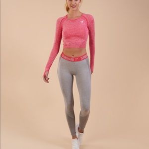 VGUC Sherbet and Grey Gymshark Flex Leggings